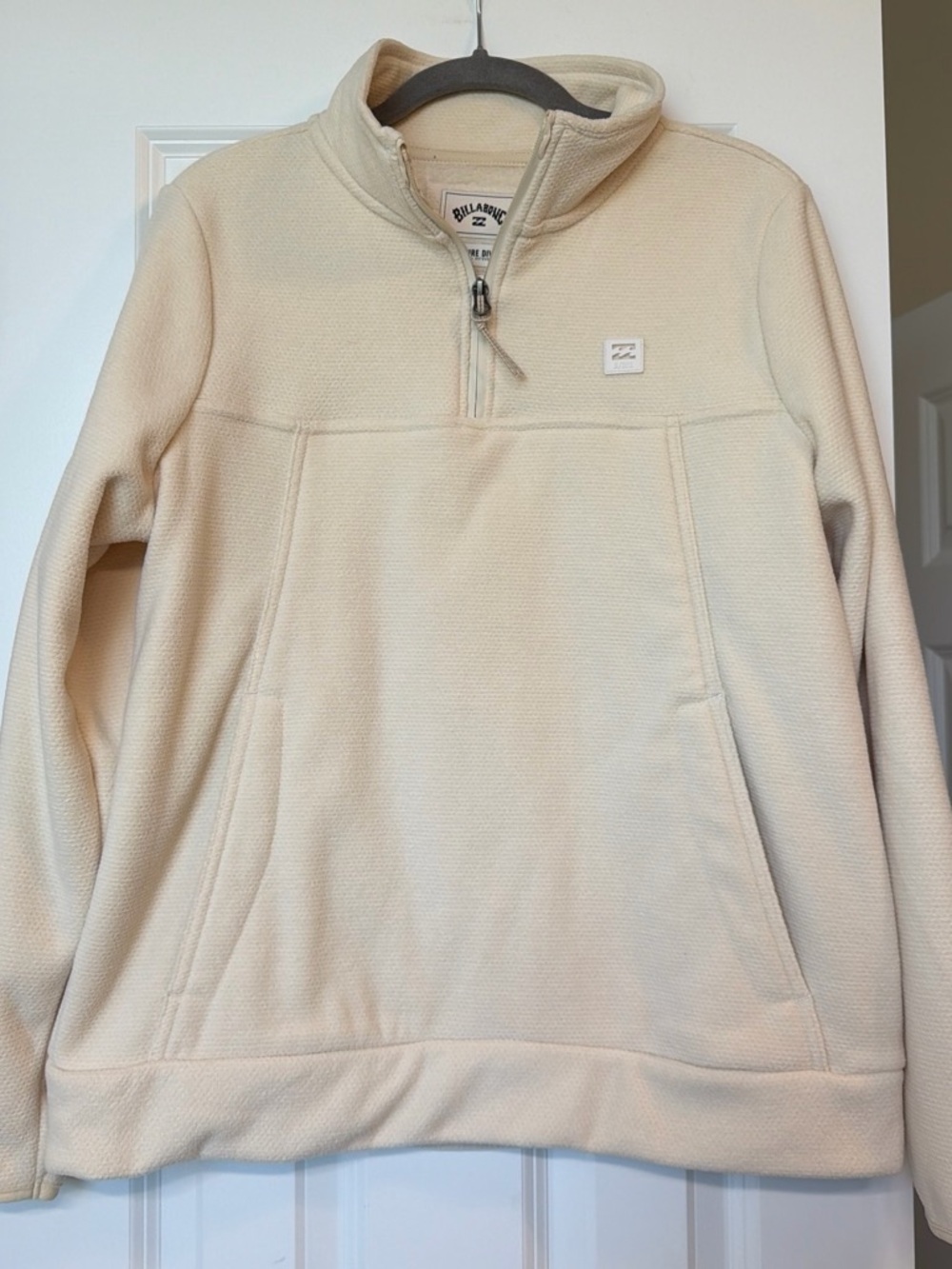 Billabong Women's Cream Half-Zip Pullover Sweatshirt